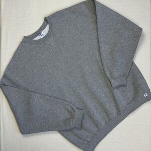 Vtg Y2K Russell Athletic Crew Neck Sweatshirt Men XXL Heather Gray Athletic